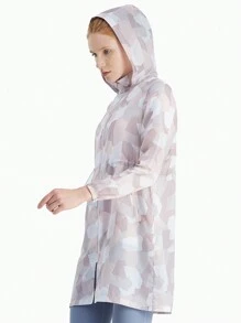 TECTOP Women's Summer Lightweight Sun Jacket Long Sleeve Full Zip Hooded Hiking Outdoor Sports - Multicolor - View 5