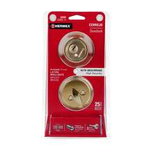 Cerrojo llave-mariposa latón brillante, llave de puntos CERO-11 43591 - Dorado - Ver 5