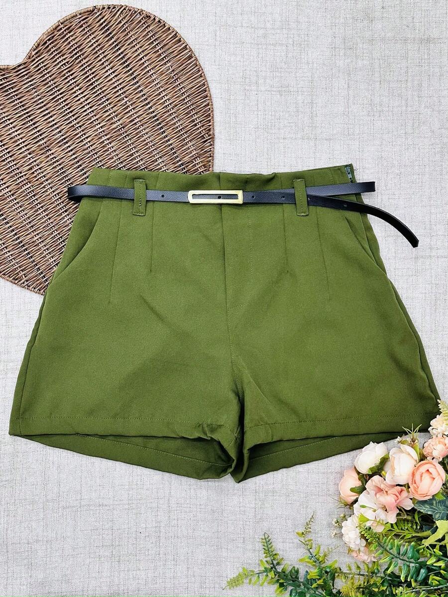 Women Shorts - Màu xanh lá cây đậm - Xem 1