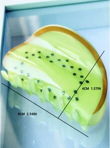 1 Miếng Mùa hè Trái cây Quả kiwi Thiết kế Móng vuốt tóc Đối với phụ nữ , Thích hợp Đối với Mặc hàng ngày , Làm việc , Ngày lễ , Nông thôn Phong cách - Màu vàng - Xem 5