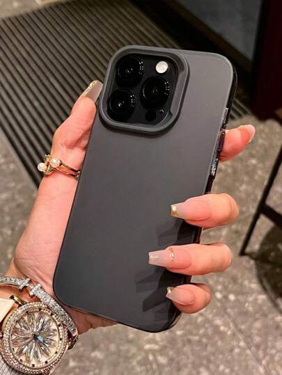 1 غطاء هاتف من السيليكون أسود كامل وبسيط ومطفي بملمس مقاوم للصدمات متوافق مع موديلات آيفون 11/12/13/14 و XS/XR/7/8/SE2/11 برو/11 برو ماكس/12 برو/12 برو ماكس/13 برو/13 برو ماكس/7 بلس/14 برو/14 برو ماكس/14 بلس/8 بلس