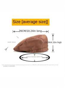 1頂酒店廚師帽,咖啡色西餐廳服務員工作帽,師傅貝雷帽,男女通用帽子,廚房配件,廚房電器,廚房小器具,廚房用品,廚房用具