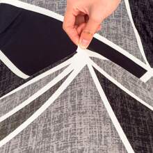 1/4/6pcs Geometric Triangle Line Pattern Milk Silk Chair Cushion Cover, Modern And Simple Elastic, Anti-Dust And Anti-Dirt, For All Seasons, Suitable For Dining Room, Hotel, Living Room, And Bedroom Chair Cushion Protective Cover