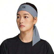 Sports Headband, Quick-Drying Sweatband For Running, Basketball, Baseball, Unisex Hair Band - Grey - View 5