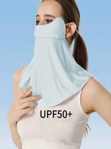 Sun Protective Anti UV One Women Ice Silk Sun Protection Mask Full Face Neck Protection Riding Sunscreen Veil Breathable Sunscreen Mask UV Protection Ski Mask