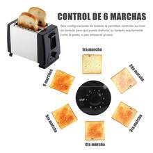 Tostador 700w 2 Rebanadas De Pan Acero Inoxidable - Blanco - Ver 2