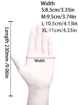 20/50/100pcs, White Pink Black Blue Disposable Nitrile Gloves - Latex Free, Waterproof - Ideal For Kitchen, Food Processing, Cleaning, Hair Dyeing, Beauty Salons - Household Gadgets,Kitchen,Bathroom,Home,Household Suppliers