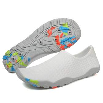 Men's Outdoor Water Shoes For Trekking, Anti-Slip, Lightweight, Quick-Drying And Breathable, Wearable For Barefoot Snorkeling And Swimming