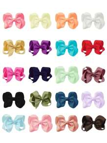 20pcs Multicolor Bubble Flower Hair Clips For Girls - Multicolor - View 2
