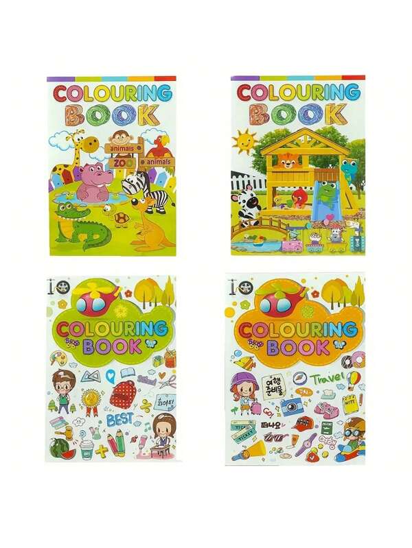 20 Pages Animal Theme Coloring Book, Fun Early Education Drawing Book For Toddlers Boys Girls (Not For Watercolor Pencils)