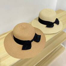 男女可折叠宽边太阳帽，适合海滩和户外活动，草帽时尚个性化且用途广泛 - 草帽 - 查看 6