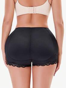 1 pièce Culotte Gainante pour Femme, Remonte-fesses, Contrôle du Ventre, Sous-vêtement Rembourré avec Inserts en Éponge Amovibles et Ajustables