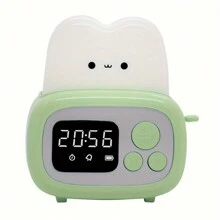 Clock, Lamp, Usb Hub, Sleep Companion, Bedside Night Light, Timer, Wake Up Alarm All In One: Bread-Shaped Design, Suitable For Dorm Rooms And Students - Alarm Clock - View 15