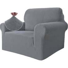 YSTYLE Sofa Cover 1/2/3/4 Seater With Armrest, Stretch Sofa Cover Non-Slip, Modern Sofa Cover For Dogs Pets, Breathable Couch Cover With Elastic Bottom - Light Grey - View 8