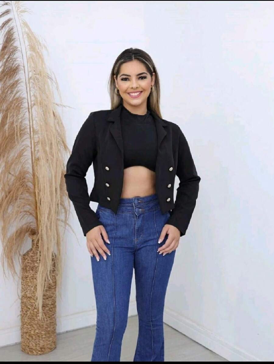 Women Blazers - Black - View 1