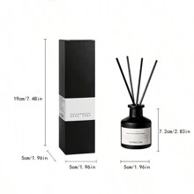 5 件/套（1 瓶香薰油 + 4 根扩香棒）无焰香薰套装，家用室内持久香薰精油花香，适用于卧室、浴室、空气清新剂，香薰套装 + 气泡袋包装 - 檀香 - 查看 7