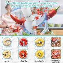 Picadora de ajos eléctrica portátil 100ml, impermeable, amoladora con USB para verduras, procesador de alimentos para cebollas, chili, verduras, carne, Verde, Azul - Verde - Ver 3