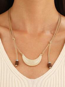 1 Miếng Nam Và Của phụ nữ Đúng mốt Mới Retro Boho Phong cách phương Tây Ngọc Mặt dây chuyền mặt trăng Đau khổ Dây chuyền Đối với Mặc hàng ngày - 23020356 - Xem 6