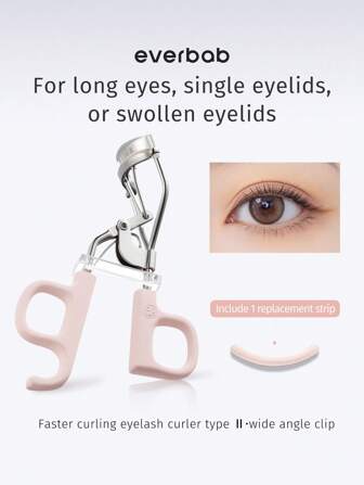 Everbab Flying High Eyelash Curler, Suitable For Long And Narrow Eyes, Can Curl Your Lashes In One Go And Keep It All-Day, Suitable For Beginners,Makeup,Cheap,Room Decor,Vanity,Travel,Bedroom,Makeup Accessories,Eyelash Curler,Cheap,Stocking Stuffers,Makeup,Makeup Tools,Cheap Stuff,Gifts,Gifts For Women,Christmas Gifts