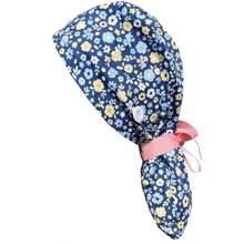 Cuffia chirurgica stampata per capelli lunghi, per cliniche, saloni di bellezza e altri ambienti di lavoro, adatta anche per Ognissanti