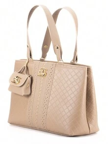 Metalace Women's Bag Kit With Gaby Show Coin Purse - Khaki - View 3
