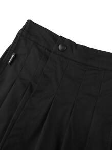 Annil Girls' Skirt Pants, Summer Sweet And Cool Pleated Workwear Shorts, Lightweight And Casual Versatile