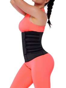 1pc Ladies' Tightening & Abdominal Supporting Waist Belt For Protecting Waist - Black - View 4