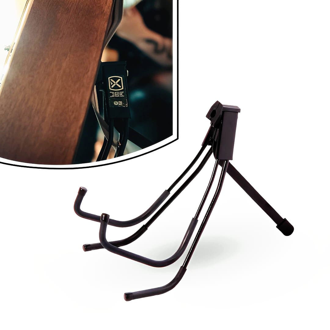 Suporte De Chão Para Violão Ibox Sgv - Dobrável - Preto - Visão 1