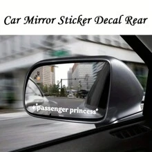 1pc  Text Car Stickers Interior Decoration Rear View Mirror Fashion Stickers Creative Vinyl Decals - Stickers 10 - View 7