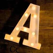 1PC 21,8 cm Dimensiune Literă Lumină LED Surpriză La mulți ani Propunere de mărturisire Decorare Rechizite creative Recuzită pentru scenă Cadou de decorare