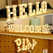 1PC 21,8 cm Dimensiune Literă Lumină LED Surpriză La mulți ani Propunere de mărturisire Decorare Rechizite creative Recuzită pentru scenă Cadou de decorare