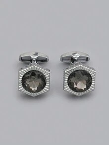 Một đôi Của Sang trọng Khuy măng sét , Nam Áo sơ mi Với , Sành điệu Kim loại Khuy măng sét , Lễ cưới Phụ kiện , Nam Làm Việc  Phụ kiện Đối với Bố - Nhiều màu - Xem 5