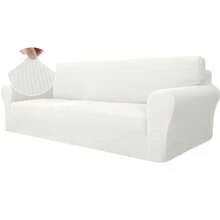 YSTYLE Sofa Cover 1/2/3/4 Seater With Armrest, Stretch Sofa Cover Non-Slip, Modern Sofa Cover For Dogs Pets, Breathable Couch Cover With Elastic Bottom