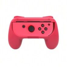 2pcs Blue & Red Game Controllers Grip Compatible With Switch OLED/Switch JoyCon (Controllers Not Included) - Blue X1 Red X1 - View 3