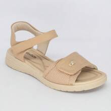 Women Flat Sandals - 米色 - 查看 1
