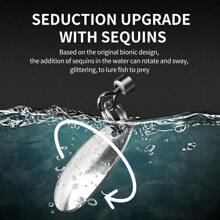 1pc Modified Soft Plastic Frog Lure With Sparkle Upgrade For Better Fishing Results - Blue - View 4