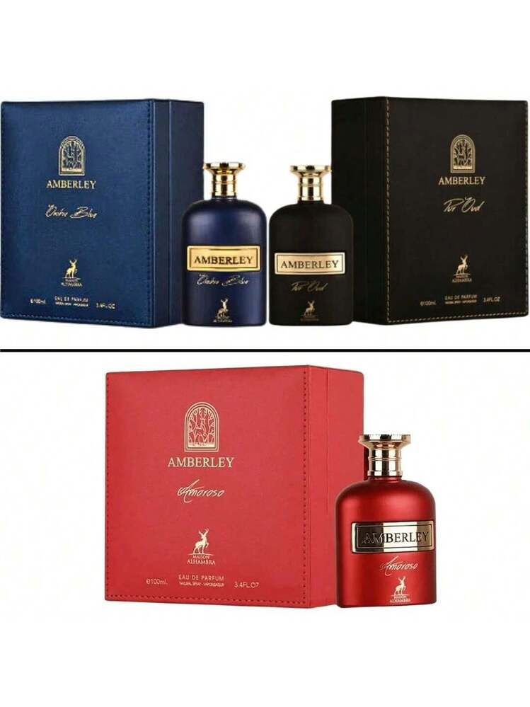 Maison Alhambra 3 Gift Set Amberley Pur Oud,Amberley Amoroso