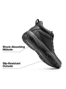 Men's Hiking Boots Comfortable Mens Casual Boots Lightweight Outdoor Boots For Men - Black - View 5