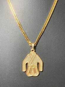 Men's Pendant Necklaces - 金色 - 查看 2