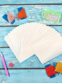 1 Set Of 50 Sheets Double-Sided Non-Stick Diamond Painting Release Paper