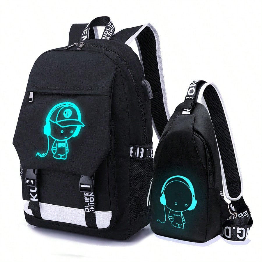 Asge Oxford Fabric Sac Ã Dos D'Ã©coleSac Ã Dos D'Ã©cole Pour GarÃ§ons Sac Ã dos ImprimÃ©Sac D'Ã©cole Pour Adolescents Sac De Jour RÃ©flÃ©chissant