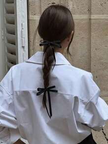 2 pezzi Fermagli per capelli a farfalla neri ed eleganti per donne, accessori per capelli alla moda e minimalisti, adatti per uso quotidiano, uscite, San Valentino, scuola. Mollette per capelli, barrette per capelli, accessori per capelli, accessori per la testa, accessori per capelli da donna. - nero - Visualizzare 12