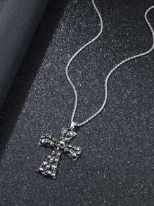 1 Pièce Collier Pendentif De Tête De Crâne De Style Punk Pour Homme