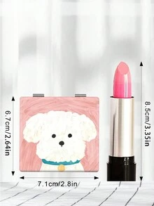 1 chiếc Gương nhỏ gọn, nhẹ, có thể gập lại, làm bằng thép không gỉ, mạ điện nano, viền chi tiết, phù hợp với mọi dịp và nhóm người dùng - Nhiều màu - Xem 7