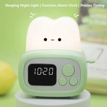 Clock, Lamp, Usb Hub, Sleep Companion, Bedside Night Light, Timer, Wake Up Alarm All In One: Bread-Shaped Design, Suitable For Dorm Rooms And Students - Alarm Clock - View 10