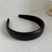 1 pieza Diadema vintage coreana versátil de esponja de PU, aro para el cabello de moda, para mujeres, diadema, aro para el cabello