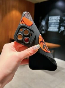 1 Stück TPU Basketball Serie Handyhülle mit Sturzsichere Ausführung und Kameraobjektivabdeckung kompatibel mit iPhone