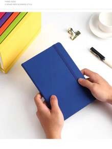 1 Miếng A5/A6 Đen Da giả Quyển sổ Với Trống Trắng , Đen Giấy cạc tông Và Sổ tay lá rời , Có thể tháo rời Và Có thể thay thế , Thích hợp Đối với Viết , Ghi chép , Nhật ký , Sách , Hội nghị Quyển sổ , Văn phòng Và Đồ dùng học tập - màu đen - Xem 4