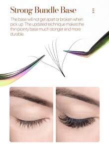 SONG LASHES 3D To 7D  Premade Fans Pointy Base Sharp Thin Root Premade Fans For Sal Lash Clusters,Eye Lash Clusters,Individual Eyelashes,Lashes,Fake Lashes - D - View 8