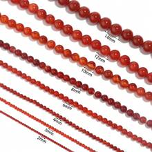 1pc Natural Agate & Jade Beaded Strand, Various Sizes Natural Stone Beads For DIY Jewelry